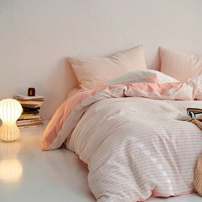 Sunrise Stripes Bedding Set - WhisperLinens