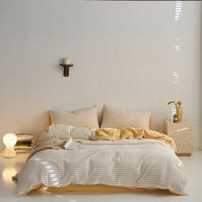 Sunrise Stripes Bedding Set - WhisperLinens