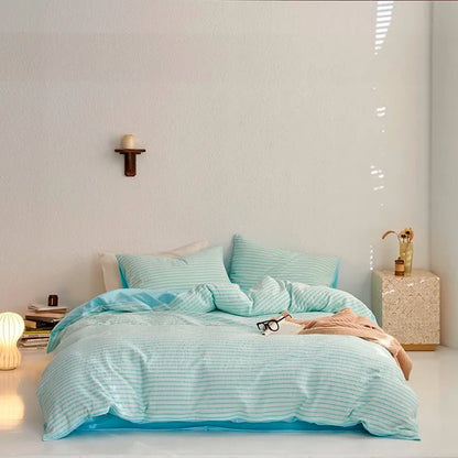 Sunrise Stripes Bedding Set - WhisperLinens