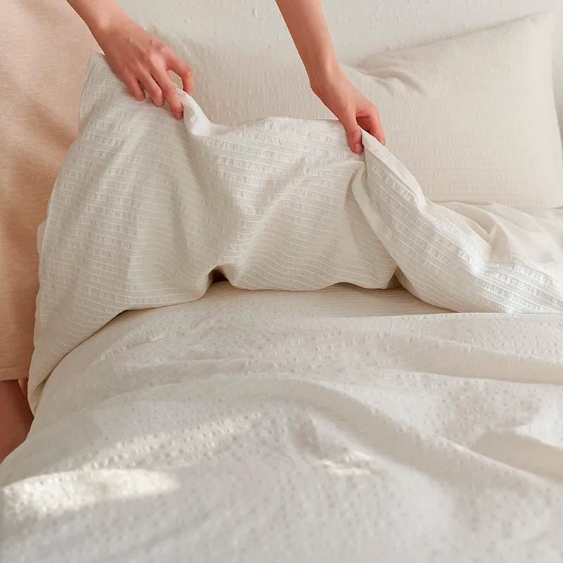 Sunrise Stripes Bedding Set - WhisperLinens