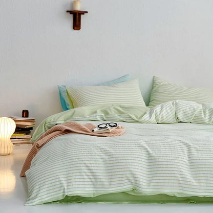Sunrise Stripes Bedding Set - WhisperLinens