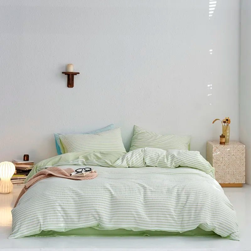 Sunrise Stripes Bedding Set - WhisperLinens