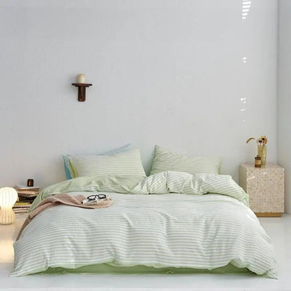 Sunrise Stripes Bedding Set - WhisperLinens