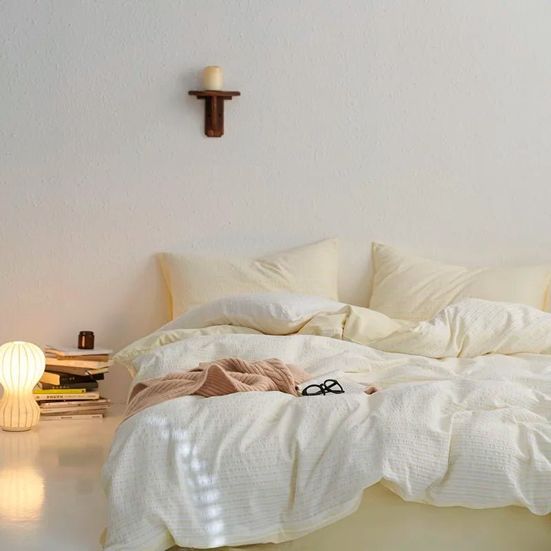 Sunrise Stripes Bedding Set - WhisperLinens