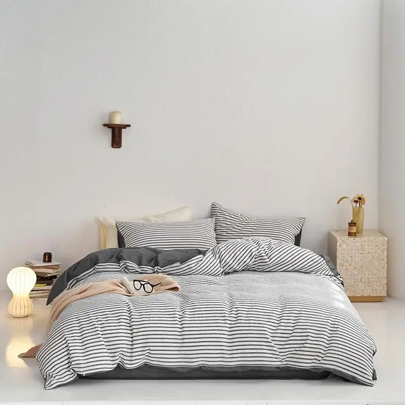 Sunrise Stripes Bedding Set - WhisperLinens
