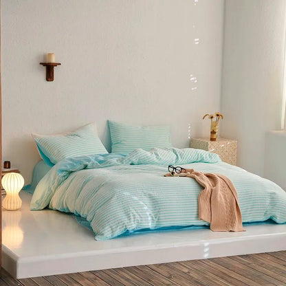 Sunrise Stripes Bedding Set - WhisperLinens