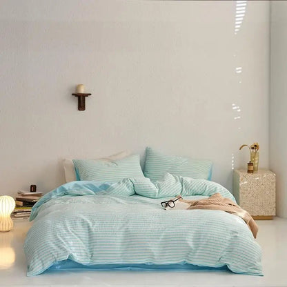 Sunrise Stripes Bedding Set - WhisperLinens