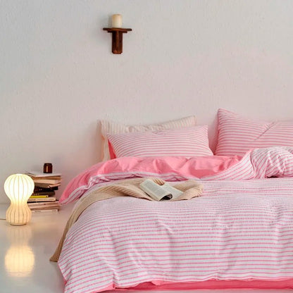 Sunrise Stripes Bedding Set - WhisperLinens
