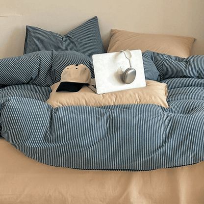 Sunwashed Stripe Bedding Collection - WhisperLinens