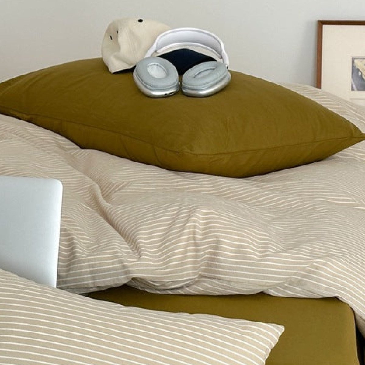 Sunwashed Stripe Bedding Collection - WhisperLinens
