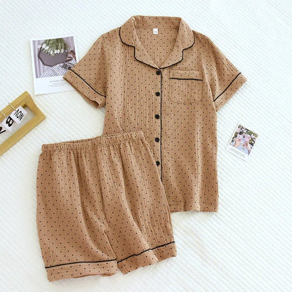 Sweetheart Cotton Pajama Set - WhisperLinens