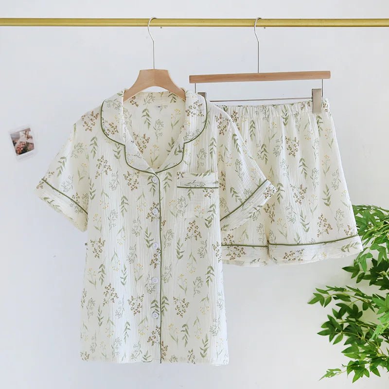 Sweetheart Cotton Pajama Set - WhisperLinens