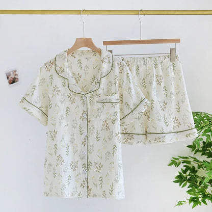 Sweetheart Cotton Pajama Set - WhisperLinens