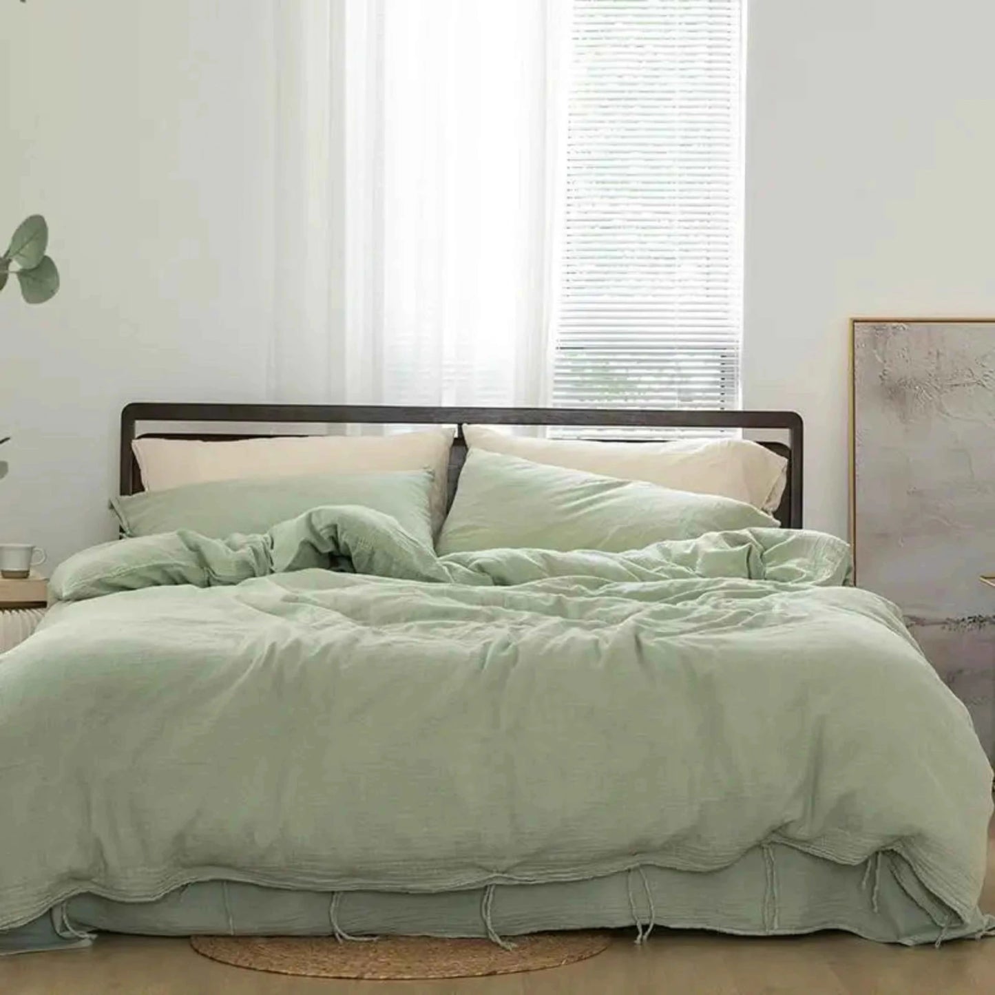 Textured Fringe Bedding Set - WhisperLinens