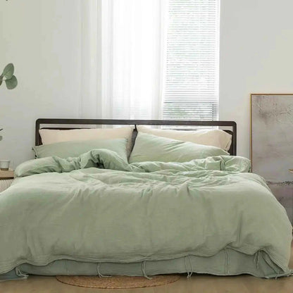 Textured Fringe Bedding Set - WhisperLinens