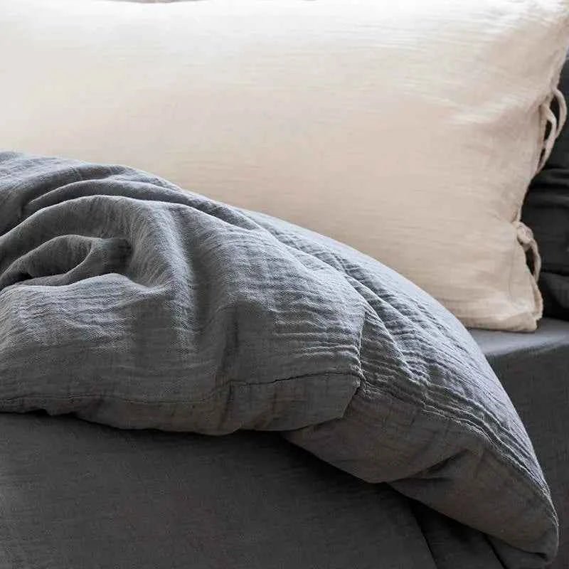 Textured Fringe Bedding Set - WhisperLinens