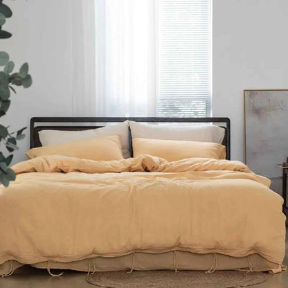 Textured Fringe Bedding Set - WhisperLinens
