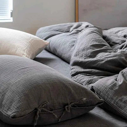 Textured Fringe Bedding Set - WhisperLinens