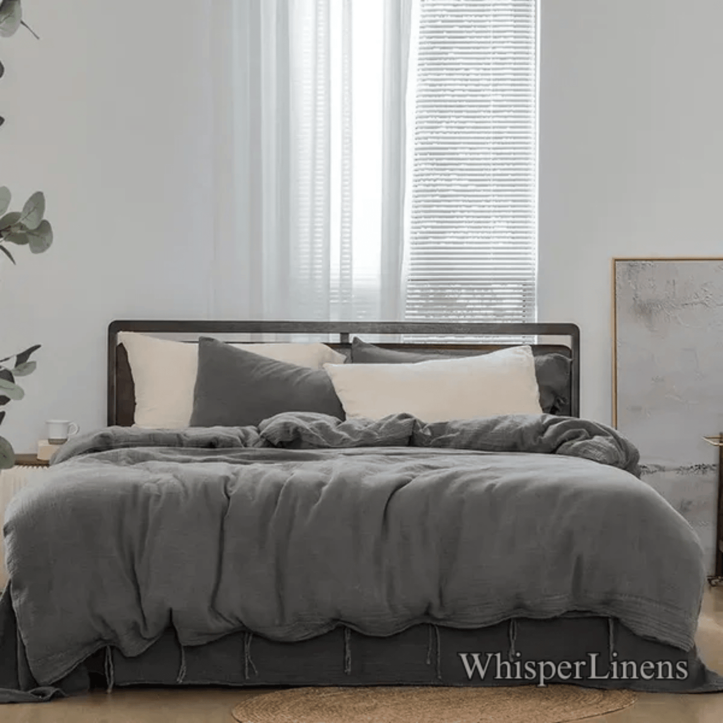 Textured Fringe Bedding Set - WhisperLinens