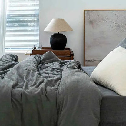 Textured Fringe Bedding Set - WhisperLinens
