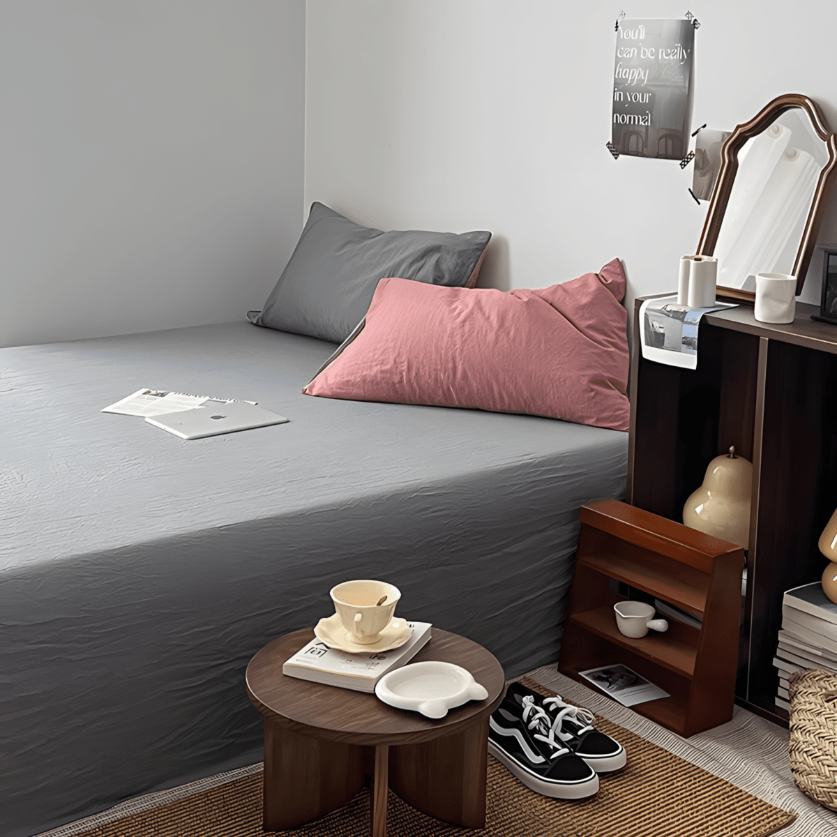 Two-Tone Cotton Bedding Set | Pink Base with Contrast Options - WhisperLinens