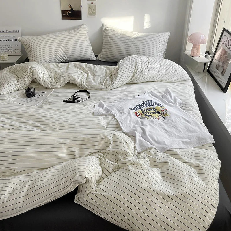 Urban Striped Bedding Set - WhisperLinens