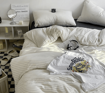 Urban Striped Bedding Set - WhisperLinens