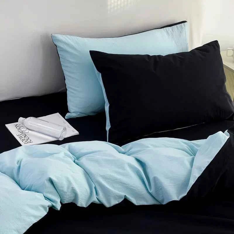 Washed Cotton Duvet Cover Bedding Set - WhisperLinens