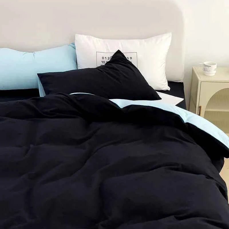 Washed Cotton Duvet Cover Bedding Set - WhisperLinens