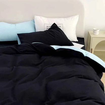 Washed Cotton Duvet Cover Bedding Set - WhisperLinens