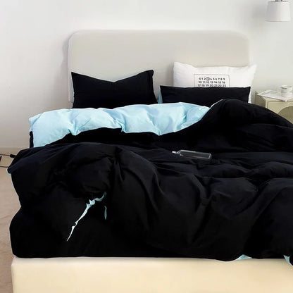 Washed Cotton Duvet Cover Bedding Set - WhisperLinens