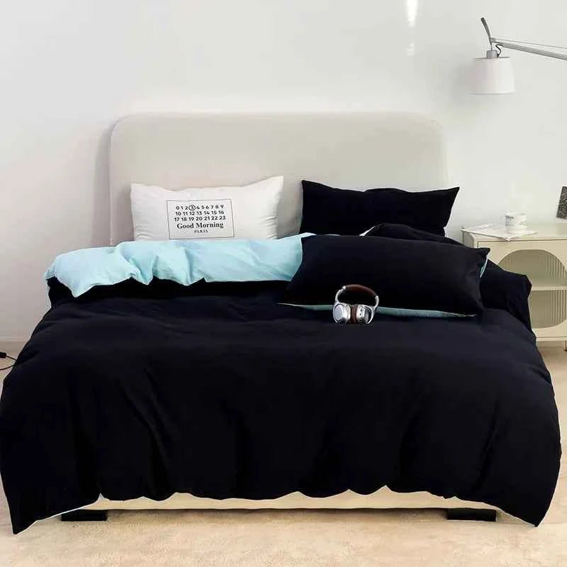 Washed Cotton Duvet Cover Bedding Set - WhisperLinens