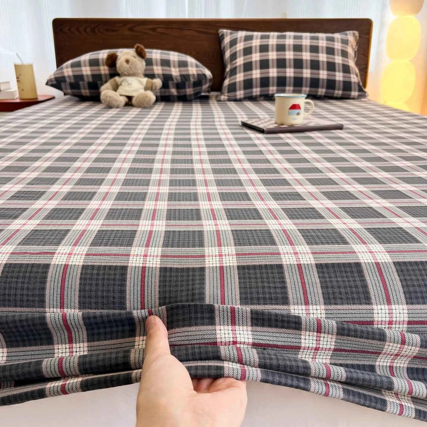 Washed Cotton Fitted Bed Sheet - WhisperLinens