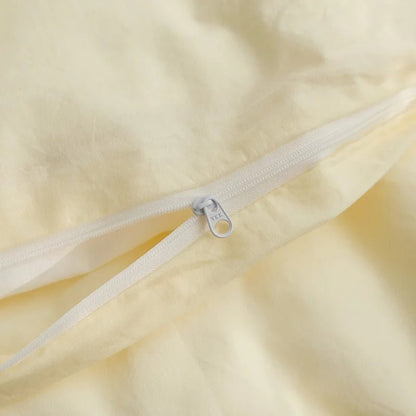 Washed Cotton Solid Bedding Set - WhisperLinens