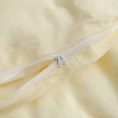 Washed Cotton Solid Bedding Set - WhisperLinens