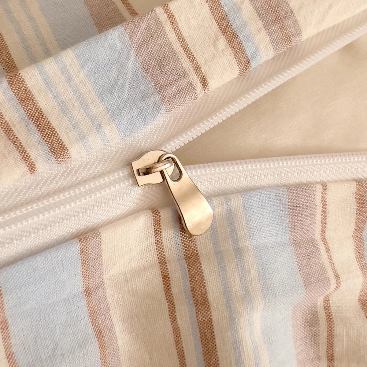Washed Cotton Stripe Bedding Collection - WhisperLinens