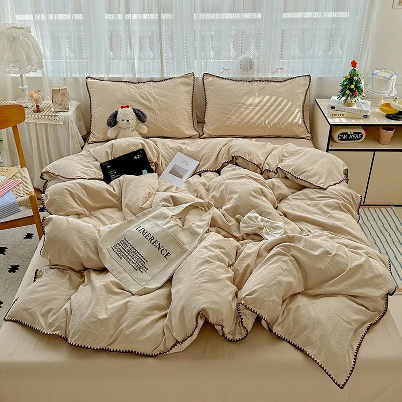 Oat Beige Bedding Set
