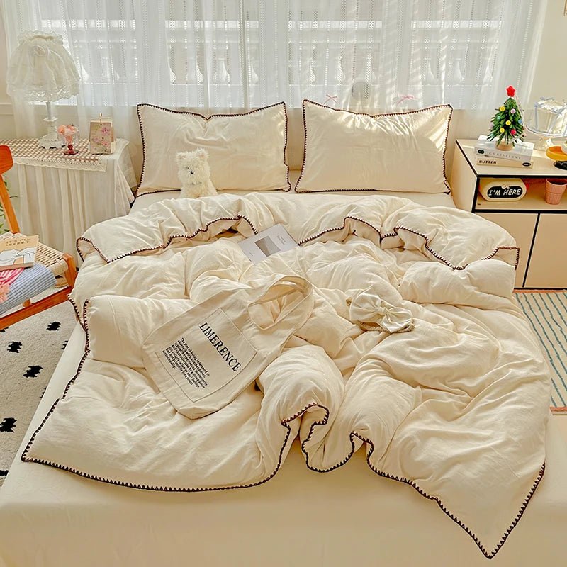 Soft Cream Bedding Set