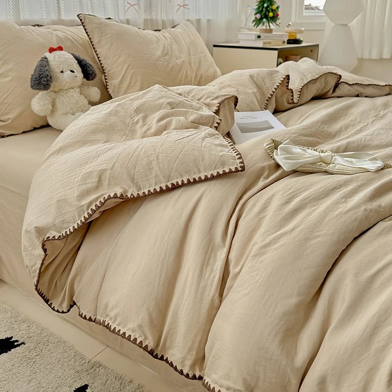 Oat Beige Bedding Set