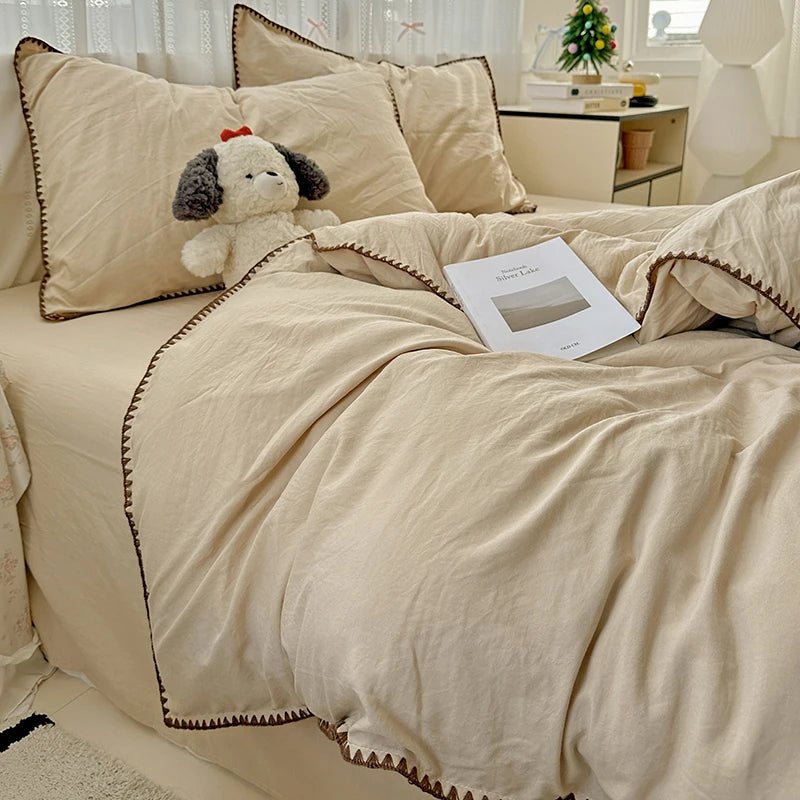 Oat Beige Bedding Set