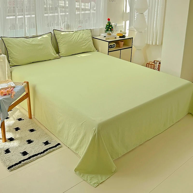 Washed Green Bedding Set