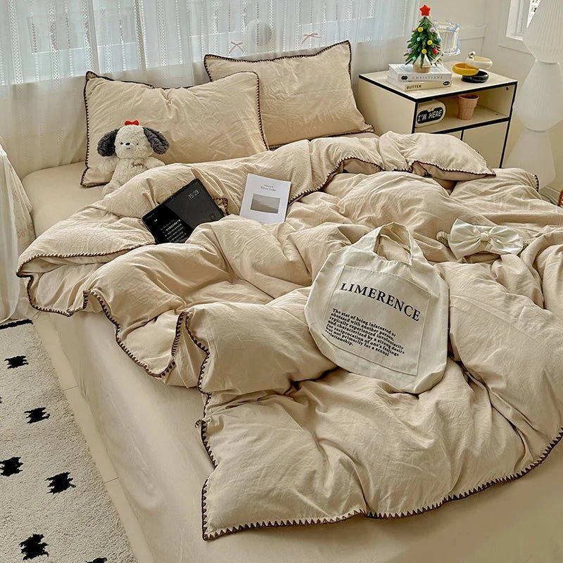 Oat Beige Bedding Set