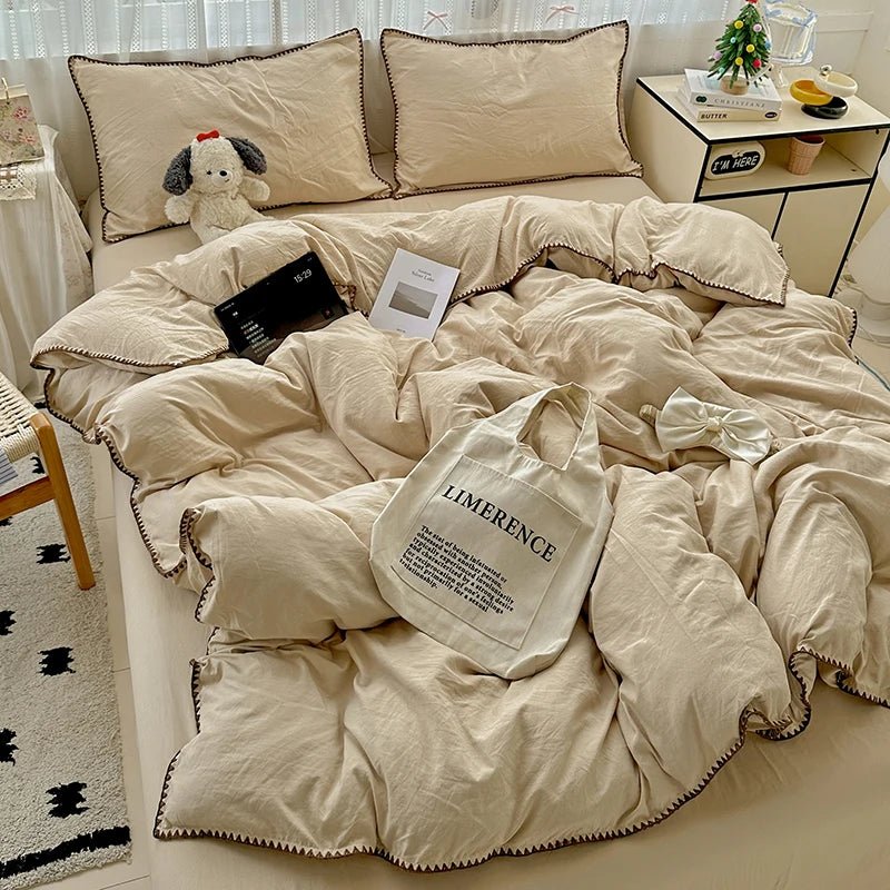 Oat Beige Bedding Set