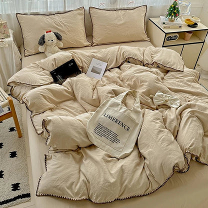 Oat Beige Bedding Set
