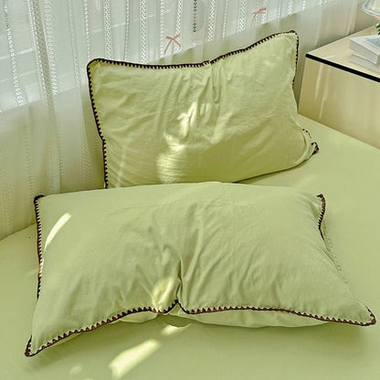 Washed Green Bedding Set