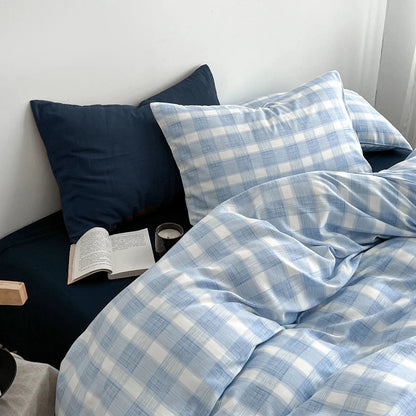Washed Soft Stripe & Plaid Bedding Collection - WhisperLinens