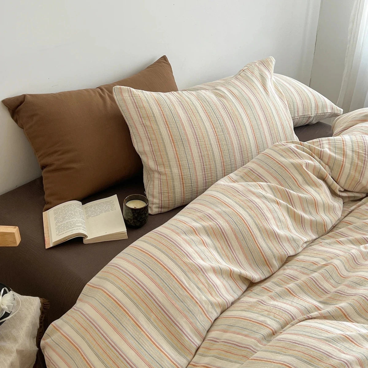 Washed Soft Stripe & Plaid Bedding Collection - WhisperLinens