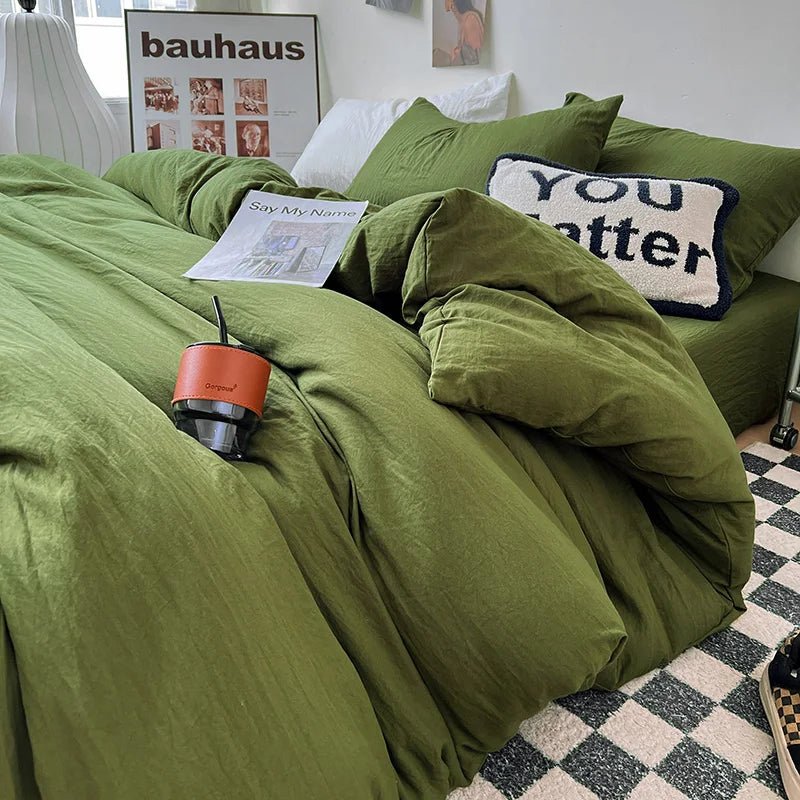 Washed Solid Bedding Collection - WhisperLinens