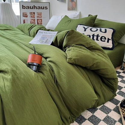 Washed Solid Bedding Collection - WhisperLinens