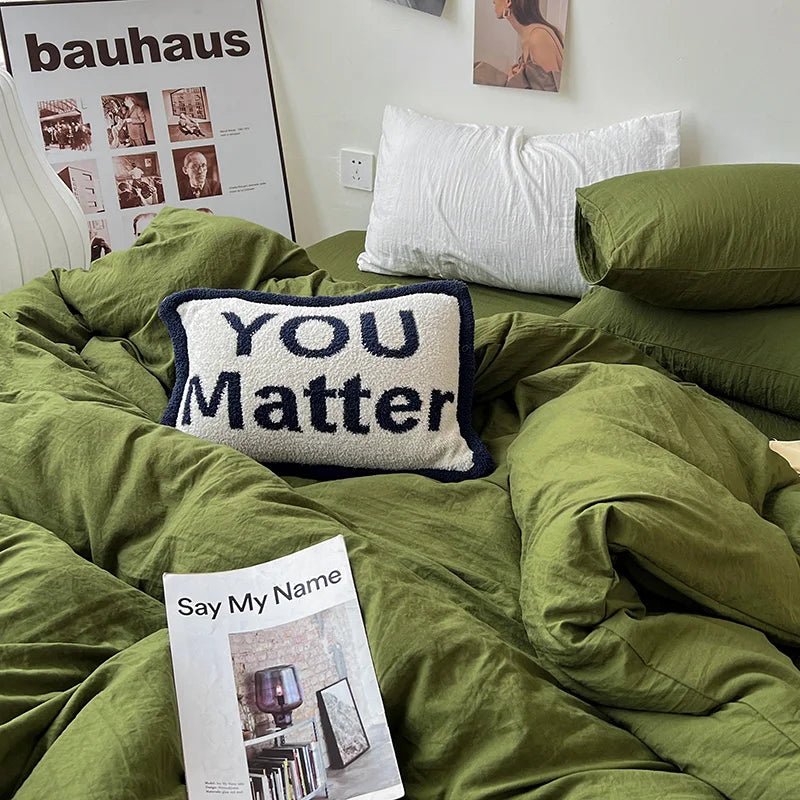 Washed Solid Bedding Collection - WhisperLinens